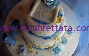 torta elegante battesimo, torta bambino Roma, torte battesimo Roma