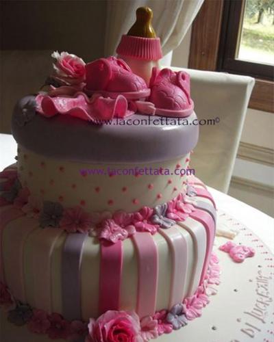 wedding cake battesimo, torta battesimo