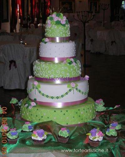 torta-matrimonio-5-piani-verde